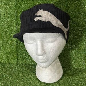 PUMA KNIT MILITARY BEANIE, ONE SIZE , BLACK/BEIGE, BRAND NEW, UNISEX